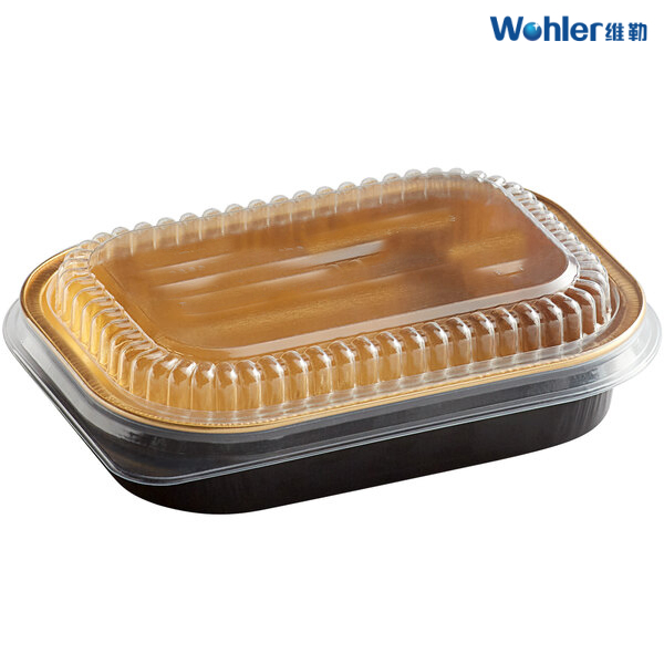 OEM Wrinkle Free Aluminum Container With Handles For Oven